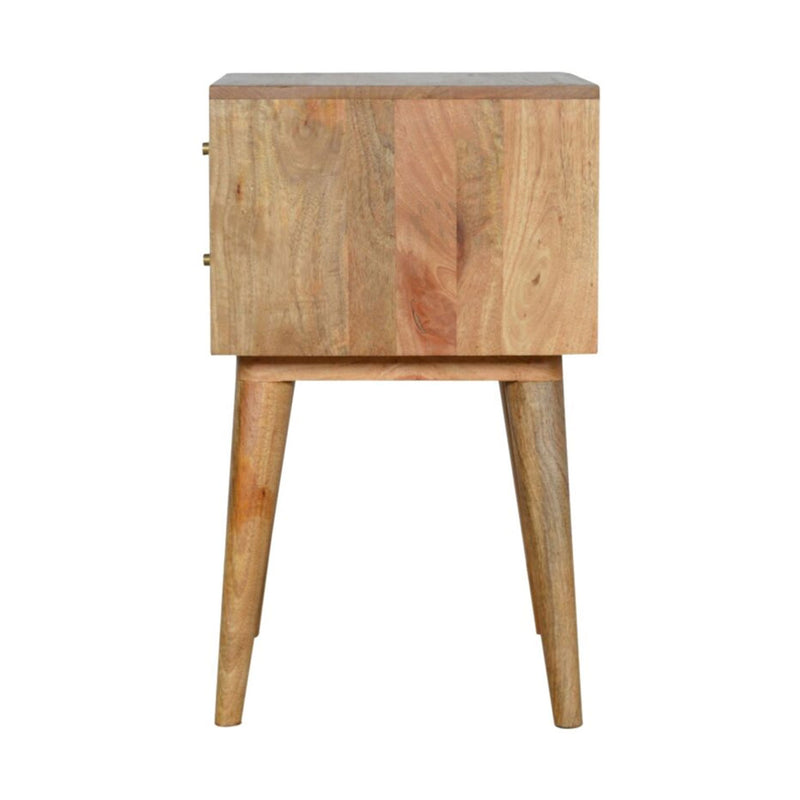 Burford Patterned 2 Drawers Bedside Table by Lavishway | Bedside Tables-22368