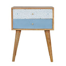 Burford Patterned 2 Drawers Bedside Table by Lavishway | Bedside Tables-22367