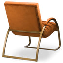 Burnt Orange Accent Contemporary Ark Chair by Lavishway | Accent Chairs-51239