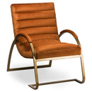 Burnt Orange Accent Contemporary Ark Chair by Lavishway | Accent Chairs-51238