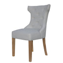 Winged Button Back Dining Chair Set of 2 by Lavishway | Dining Chairs-36173