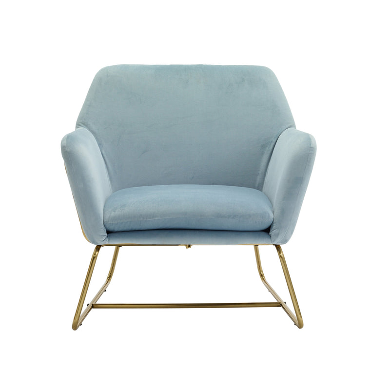 Charles Velvet Contemporary Armchair by Lavishway | Bedroom Chairs-35184