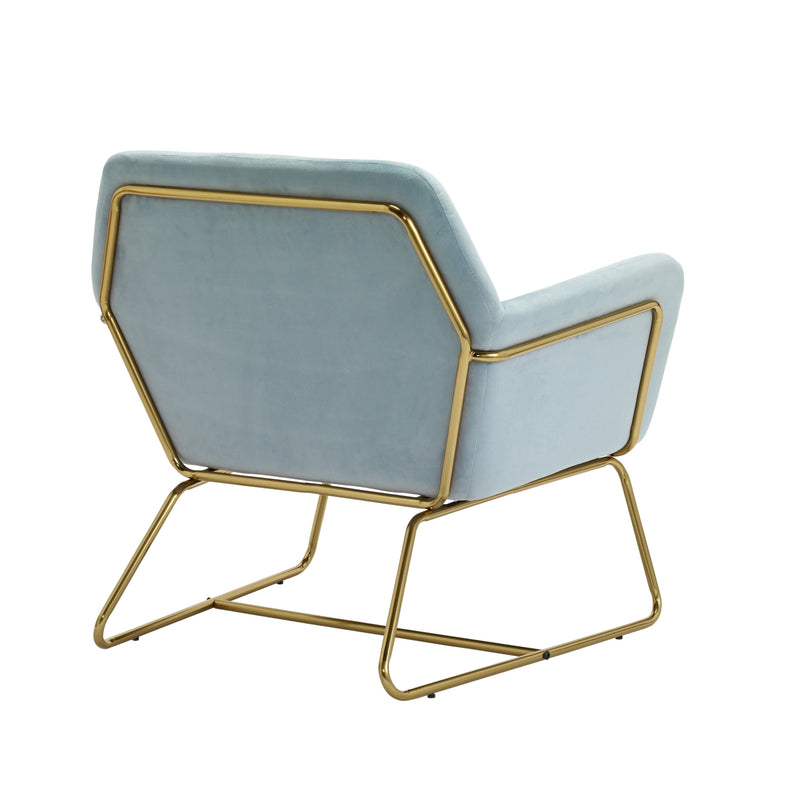 Charles Velvet Contemporary Armchair by Lavishway | Bedroom Chairs-35186