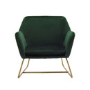 Charles Velvet Contemporary Armchair by Lavishway | Bedroom Chairs-35170