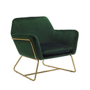 Charles Velvet Contemporary Armchair by Lavishway | Bedroom Chairs-35171