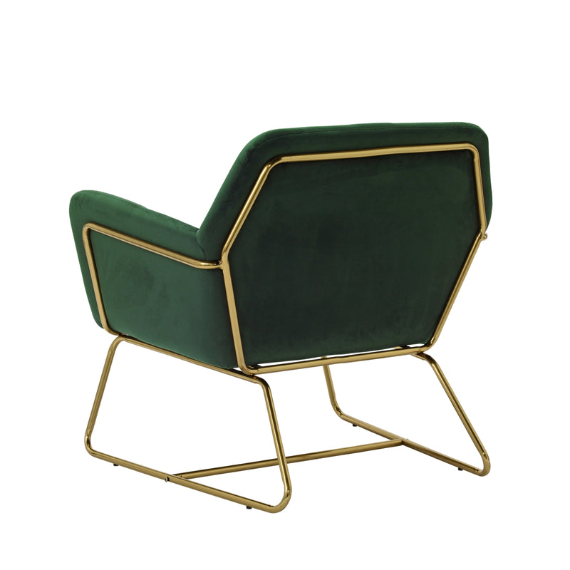 Charles Velvet Contemporary Armchair by Lavishway | Bedroom Chairs-35173