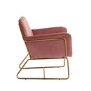 Charles Velvet Contemporary Armchair by Lavishway | Bedroom Chairs-35180