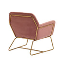 Charles Velvet Contemporary Armchair by Lavishway | Bedroom Chairs-35178