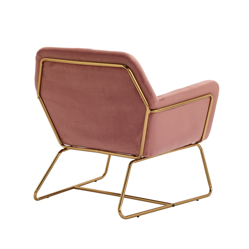 Charles Velvet Contemporary Armchair by Lavishway | Bedroom Chairs-35178