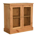Caged Contemporary 2 Doors Pine Cabinet by Lavishway | Display Cabinet-22330