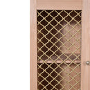 Caged Oak Finish 2 Doors Cabinet by Lavishway | Display Cabinet-22354