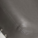 Cairo Grey Leather Effect Bar Stool by Lavishway | Bar Stools-27144