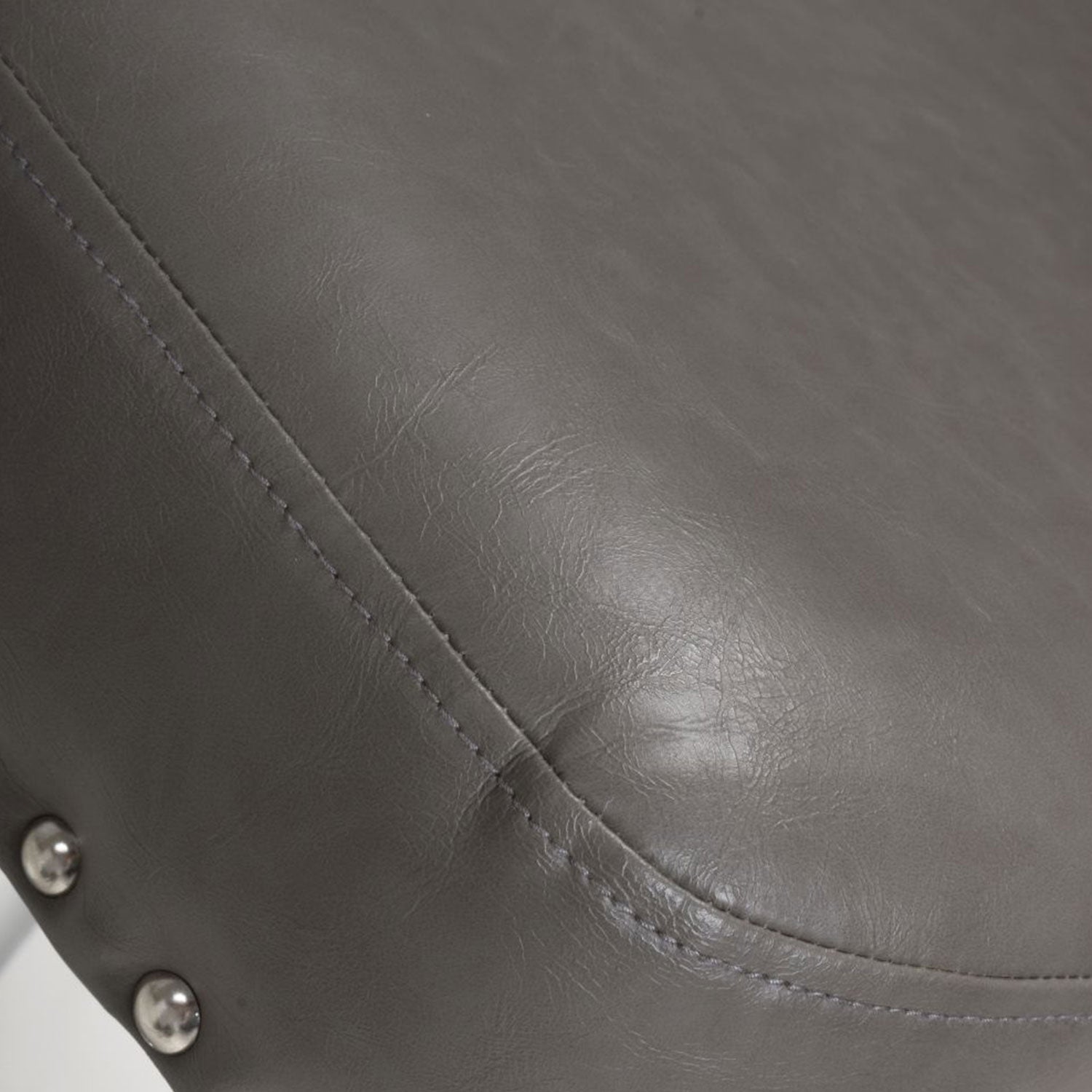 Cairo Grey Leather Effect Bar Stool Lavishway UK