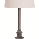 Calven Natural Shade Antiqued Table Lamp by Lavishway | Table Lamps-51514