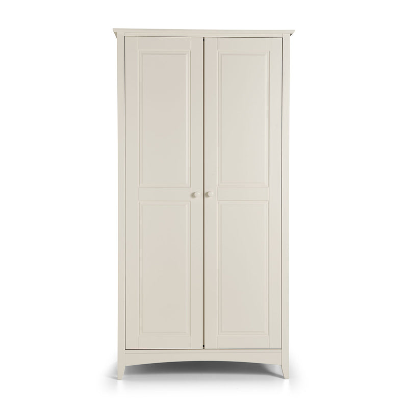 Cameo 2 Doors Stone White Wardrobe by Lavishway | Wardrobe-20877