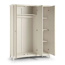 Cameo 3 Doors Stone White Wardrobe by Lavishway | Wardrobe-20866