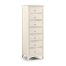 Cameo 7 Drawers Stone White Narrow Chest by Lavishway | Chest Of Drawers-20820