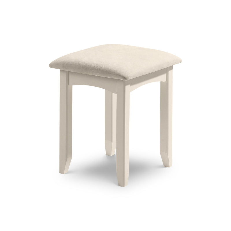 Cameo Stone White Dressing Stool by Lavishway | Dressing Table Stools-20793