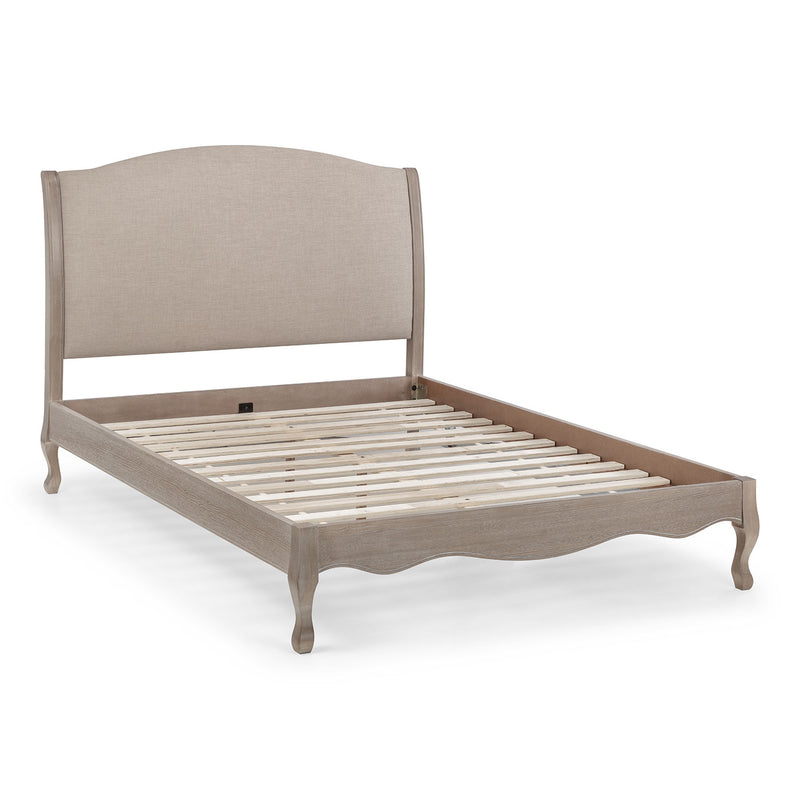 Camille Upholstered Oak Effect Bed by Lavishway | Fabric Beds-20737