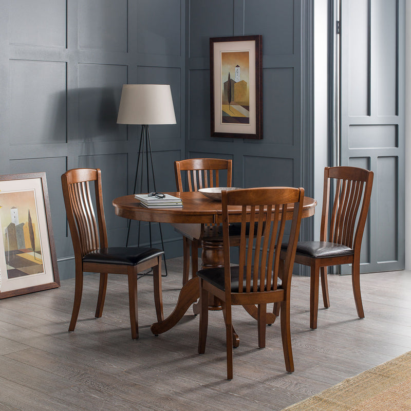 Canterbury Mahogany Finish Dining Chair by Lavishway | Dining Chairs-20782