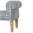 Canus Tartan Antique Grey Bench by Lavishway | Benches & Storage Benches-22295