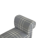 Canus Tartan Antique Grey Bench by Lavishway | Benches & Storage Benches-22294
