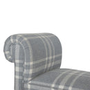 Canus Tartan Antique Grey Bench by Lavishway | Benches & Storage Benches-22292
