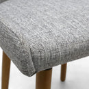 Capri Weave Flax Effect Grey Dining Chair by Lavishway | Dining Chairs-27424
