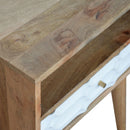 Capsule Open Slot Carved Bedside Table by Lavishway | Bedside Tables-22277