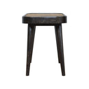 Carbon Solid Wood Rattan Bench by Lavishway | Benches & Storage Benches-22234