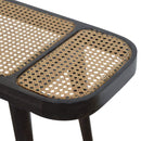 Carbon Solid Wood Rattan Console Table by Lavishway | Hallway Console Table-22188