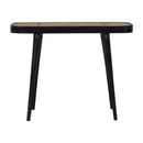 Carbon Solid Wood Rattan Console Table by Lavishway | Hallway Console Table-22182