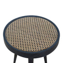 Carbon Solid Wood Rattan End Table by Lavishway | Side Tables-22170