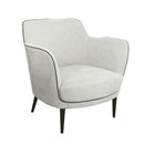 Carina Upholstered Armchair In Cream Finish by Lavishway | Fabric Sofas-23267