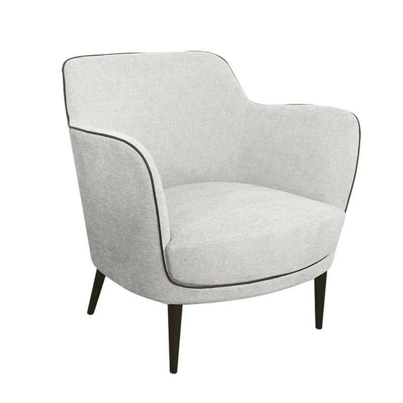 Carina Upholstered Armchair In Cream Finish by Lavishway | Fabric Sofas-23267