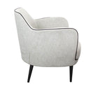 Carina Upholstered Armchair In Cream Finish by Lavishway | Fabric Sofas-23268