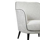 Carina Upholstered Armchair In Cream Finish by Lavishway | Fabric Sofas-23269