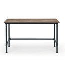 Carnegie Mocha Elm Finish Pipe Desk by Lavishway | Reclaimed Wood Desks-20731