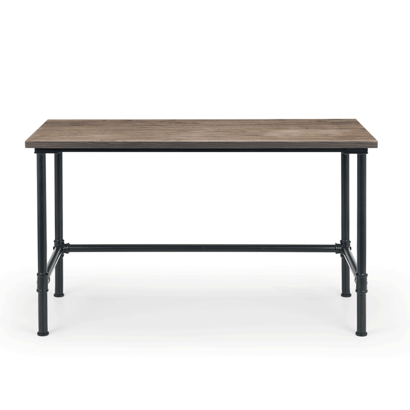 Carnegie Mocha Elm Finish Pipe Desk by Lavishway | Reclaimed Wood Desks-20731