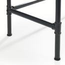 Carnegie Mocha Elm Finish Pipe Desk by Lavishway | Reclaimed Wood Desks-20733