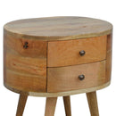 Carthorpe Solid Wood 2 Drawers Bedside Table by Lavishway | Bedside Tables-57530