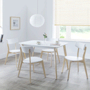 Casa Rectangular White Dining Table by Lavishway | Dining Tables-20686