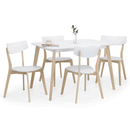 Casa Rectangular White Dining Table by Lavishway | Dining Tables-20690