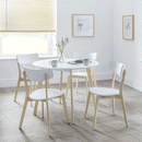 Casa White & Oak Round Dining Table by Lavishway | Dining Tables-20666