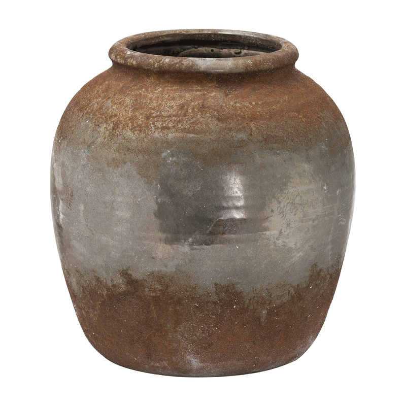 Castello Aged Stone Effect Vase by Lavishway | Vases-51059