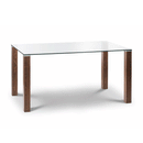 Cayman Rectangular Glass Top Dining Table by Lavishway | Dining Tables-20661