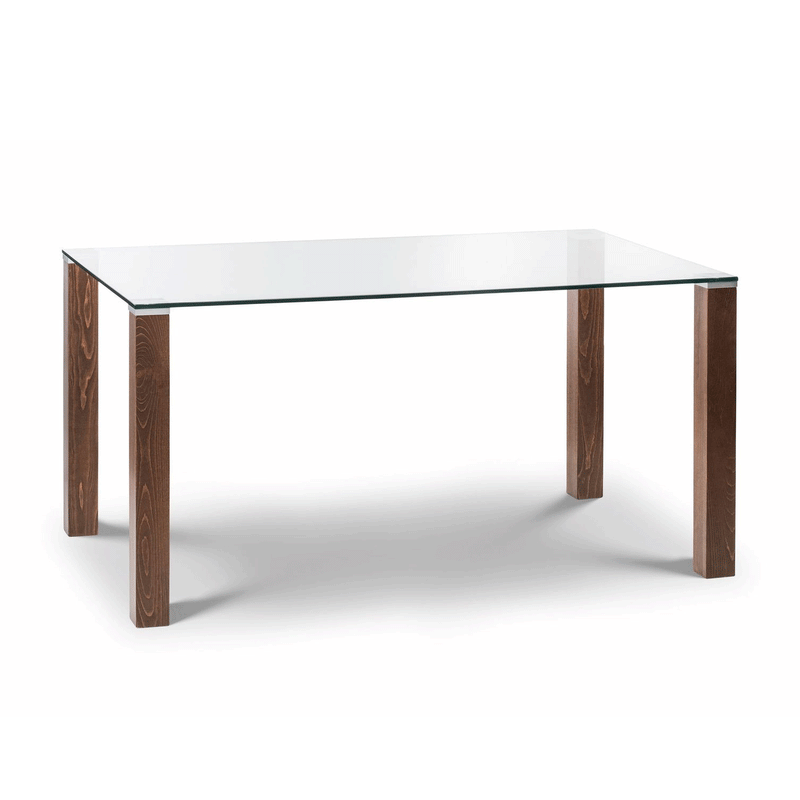 Cayman Rectangular Glass Top Dining Table by Lavishway | Dining Tables-20661