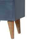 Charcoal 2 Drawers Black Bedside Table by Lavishway | Bedside Tables-22076