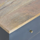 Charcoal 2 Drawers Black Bedside Table by Lavishway | Bedside Tables-22075