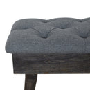 Charcoal Tweed Fabric Storage Bench by Lavishway | Benches & Storage Benches-22545